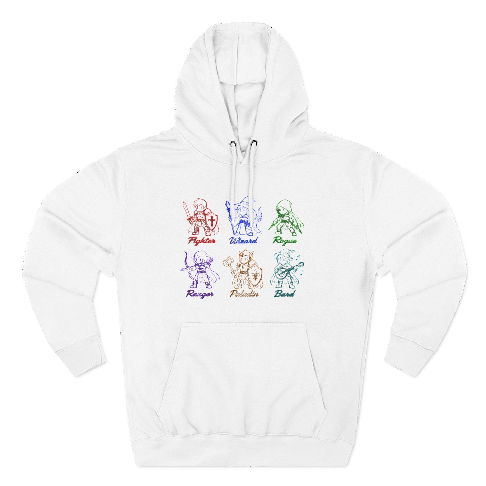 Classic Neon Character Panel Hoodie
