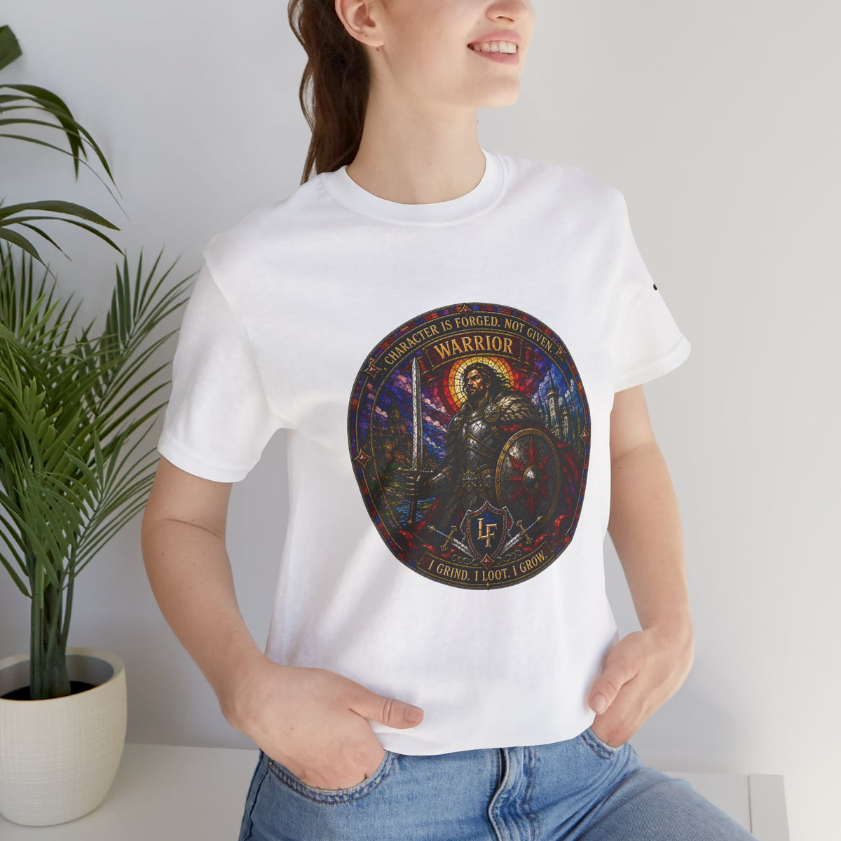 The Sword Hero Stained Glass T-Shirt