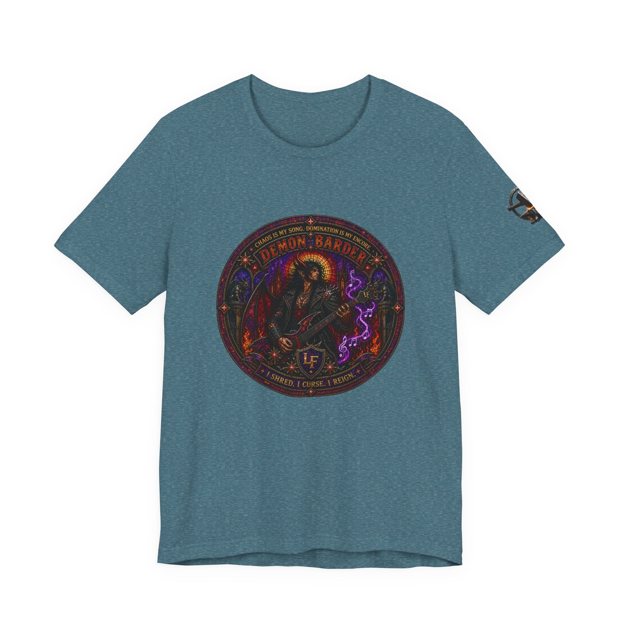 Demon Bard Stained Glass T-Shirt