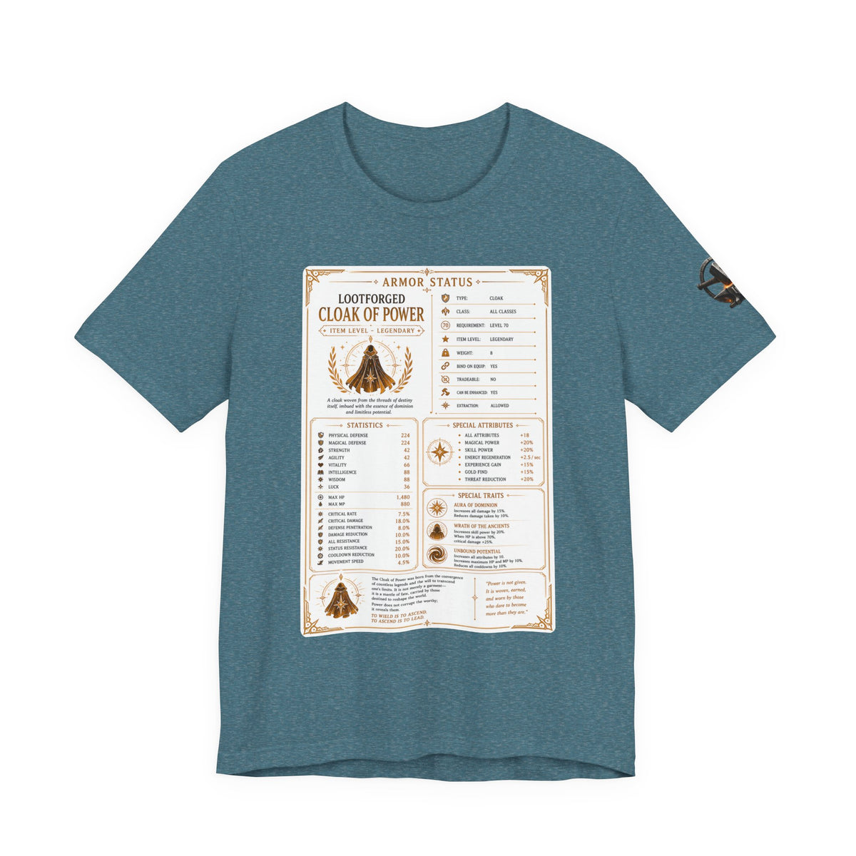 Cloak of Power Item Sheet