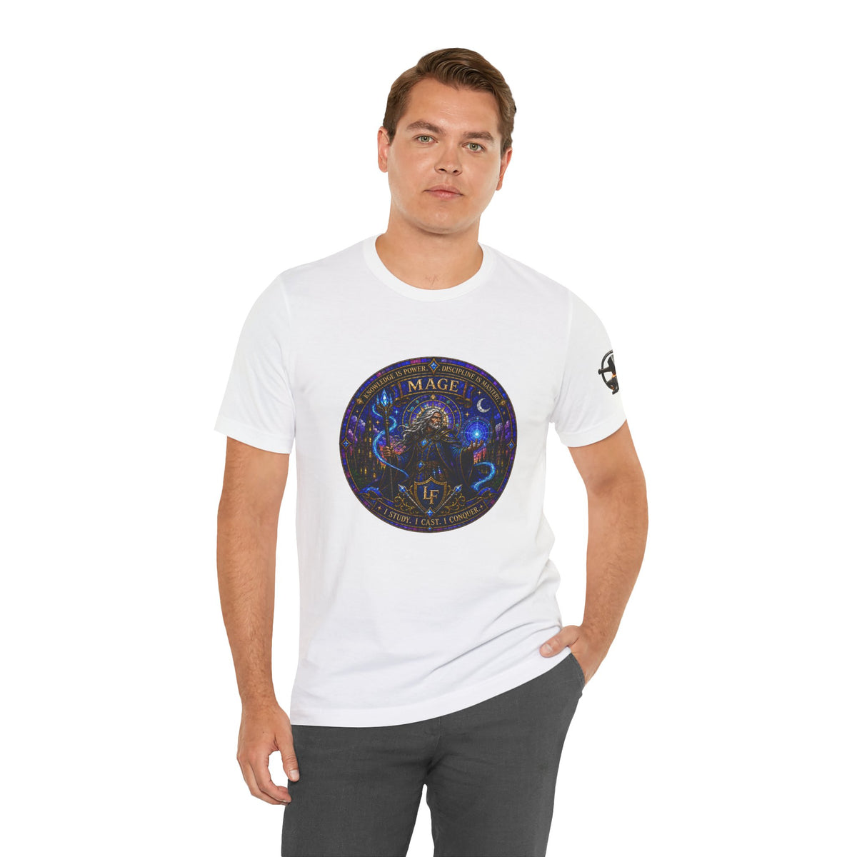 Arcane Mage Stained Glass T-Shirt