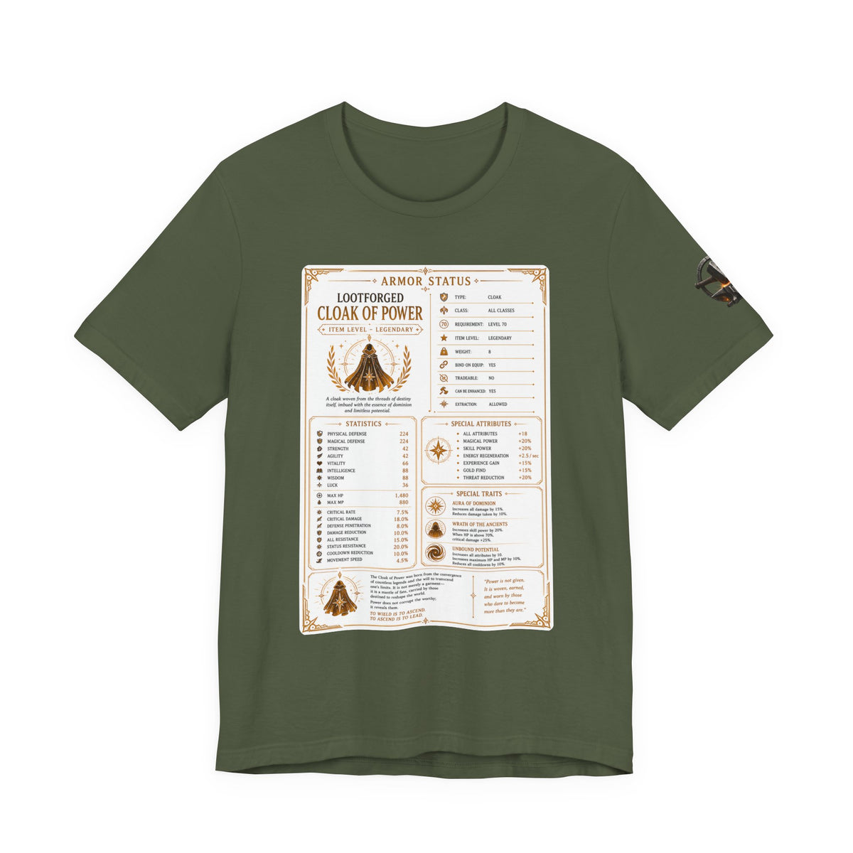 Cloak of Power Item Sheet