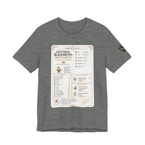 Blacksmith's Shirt of Crafting T-Shirt