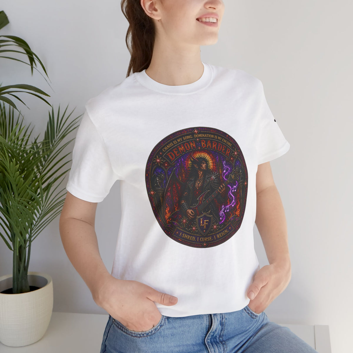 Demon Bard Stained Glass T-Shirt