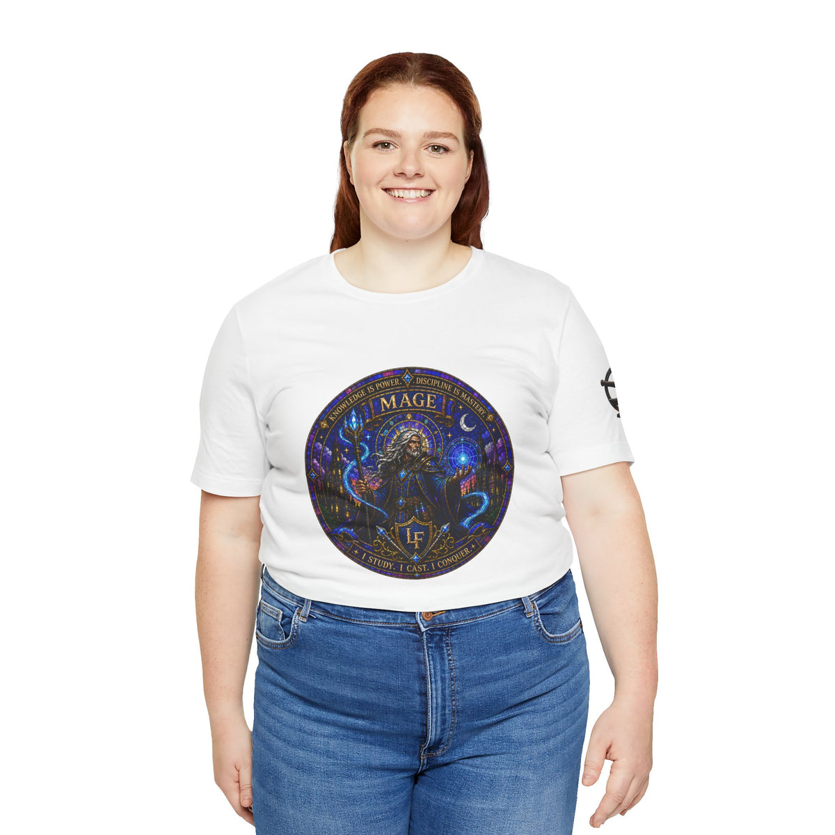 Arcane Mage Stained Glass T-Shirt