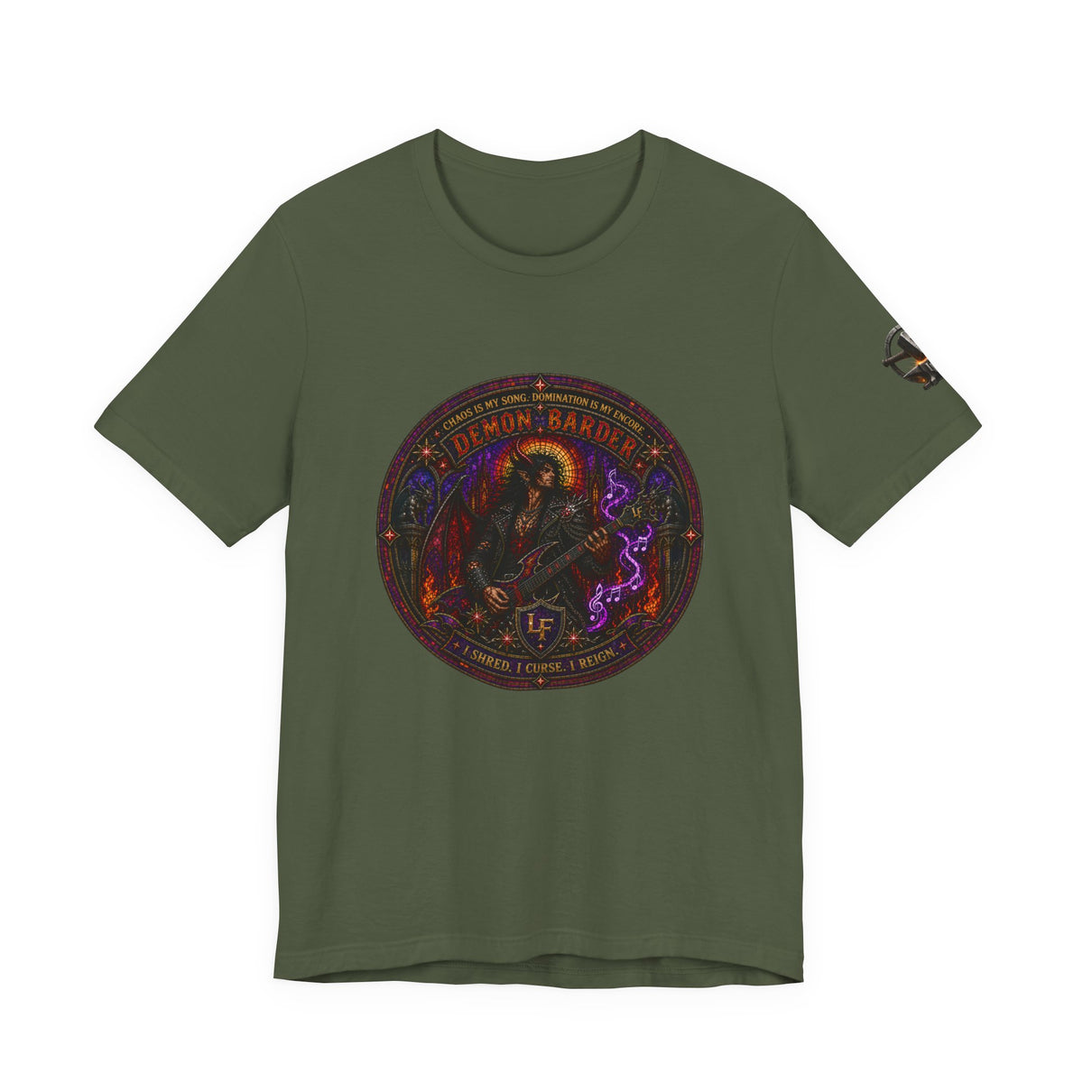 Demon Bard Stained Glass T-Shirt