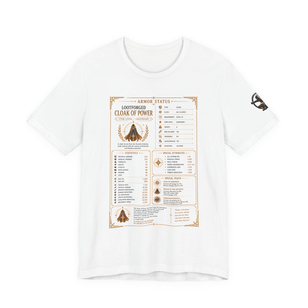 Cloak of Power Item Sheet