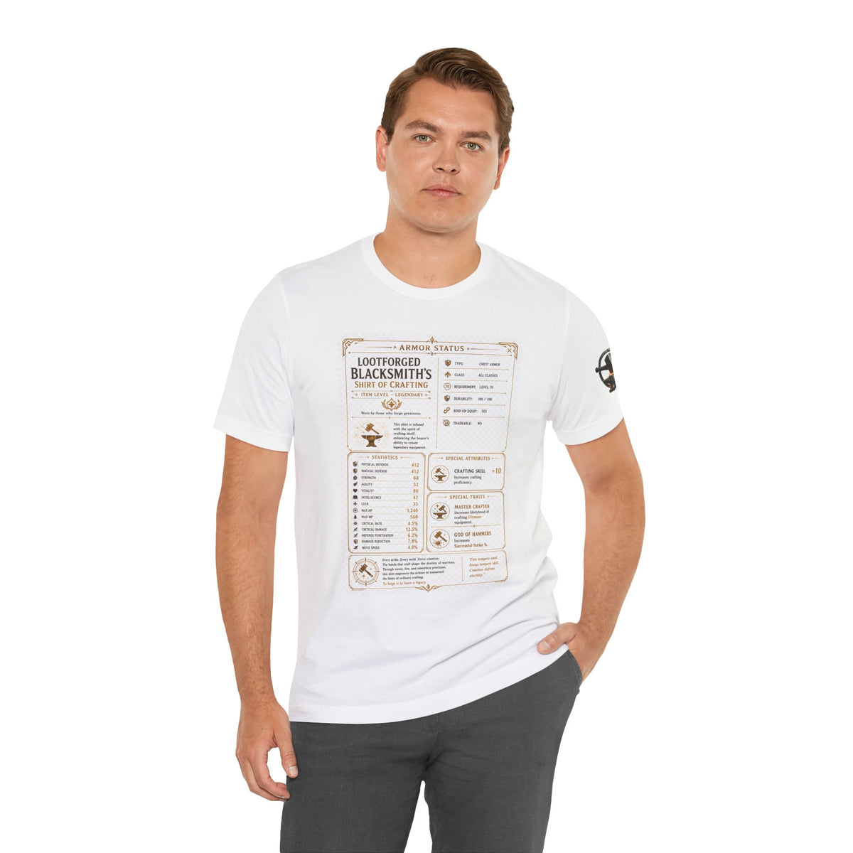 Blacksmith's Shirt of Crafting T-Shirt