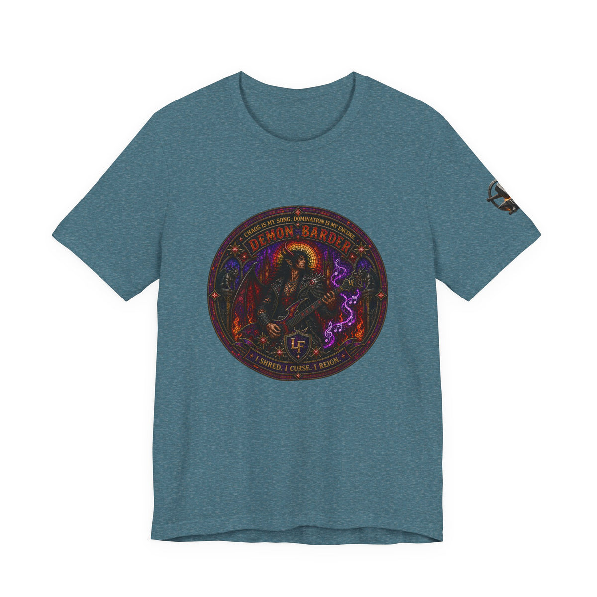 Demon Bard Stained Glass T-Shirt