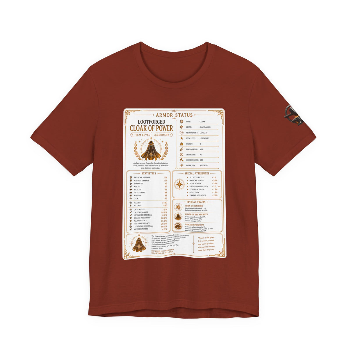 Cloak of Power Item Sheet